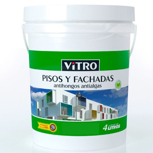 PINTURA PISOS Y FACHADAS VITRO COLOR BERMELLON 1L