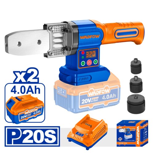 TERMOFUSORA A BATERIA 20V C/ ACC + 2BAT + CARG WADFOW