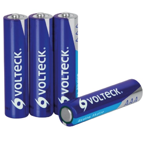 PILAS ALCALINA VOLTECK AAA 4 UNIDADES
