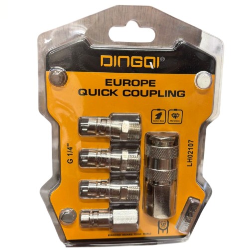 JUEGO ACOPLES RAPIDOS MANGUERAS BRONCE COMPRESOR