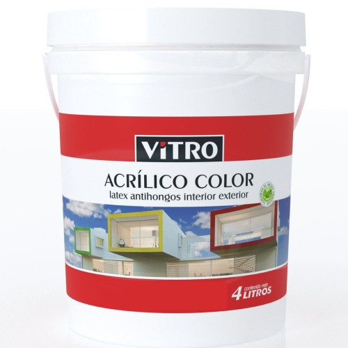 PINTURA ACRILICO COLOR VITRO BRONCE 1L ANTIHONGOS