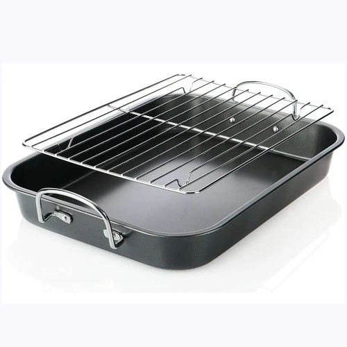 ASADERA C/REJILLA 33 X 26CM TEFLON ANTIADHERENTE FERREJIDO