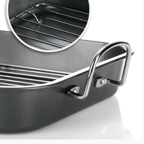 ASADERA C/REJILLA 33 X 26CM TEFLON ANTIADHERENTE FERREJIDO