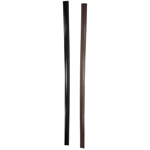 ZOCALO BURLETE EN PVC P/ PUERTA RESISTENTE FLEXIBLE MARRON O NEGRO