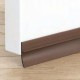 ZOCALO BURLETE EN PVC P/ PUERTA RESISTENTE FLEXIBLE MARRON O NEGRO