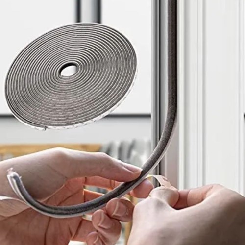 BURLETE ADHESIVO ESCOBILLA AISLANTE 5M PUERTAS VENTANAS