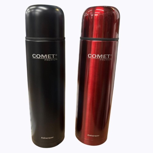 TERMO COMET BALA 1LT PREMIUM 2 AÑOS GTIA ACERO INOX FERREJIDO