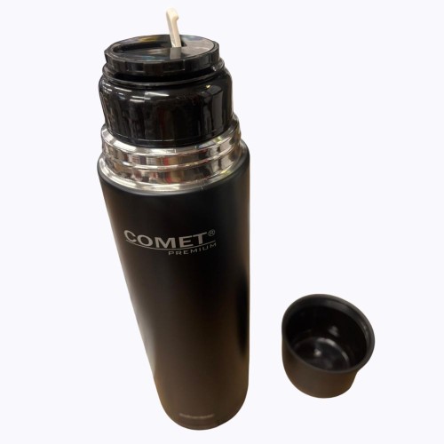 TERMO COMET BALA 1LT PREMIUM 2 AÑOS GTIA ACERO INOX FERREJIDO