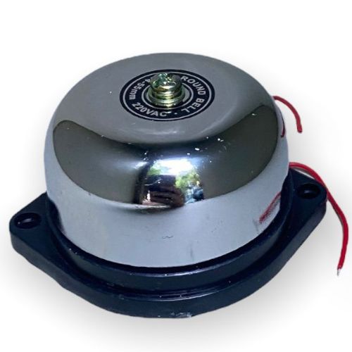 CAMPANA DE TIMBRE 220V 55MM ACABADO CROMADO