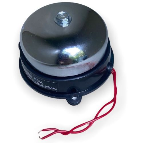 CAMPANA DE TIMBRE 220V 75MM ACABADO CROMADO