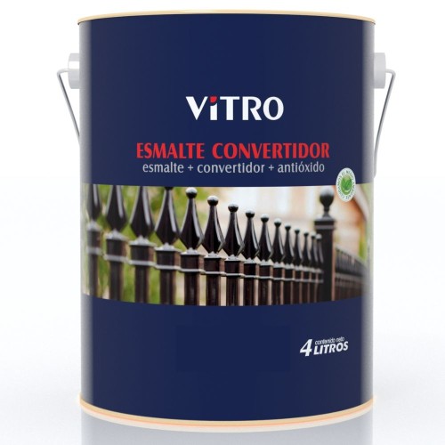 PINTURA ESMALTE CONVERTIDOR VITRO BR HABANO 4L