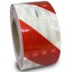 ROLLO CINTA REFLECTIVA SEGURIDAD 5x25 ROJO BLANCO AMARILLO