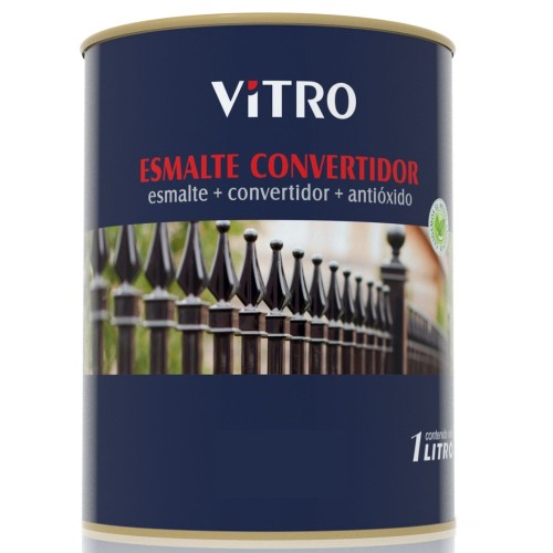 PINTURA ESMALTE CONVERTIDOR VITRO BR HABANO 1L