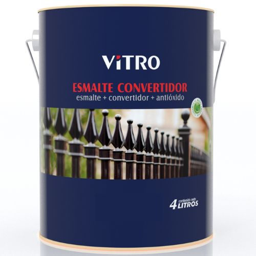 PINTURA ESMALTE CONVERTIDOR VITRO BR BLANCO 4L