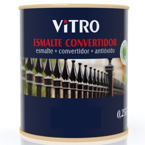 PINTURA ESMALTE CONVERTIDOR VITRO BR FORJA GRIS PLATA 025L