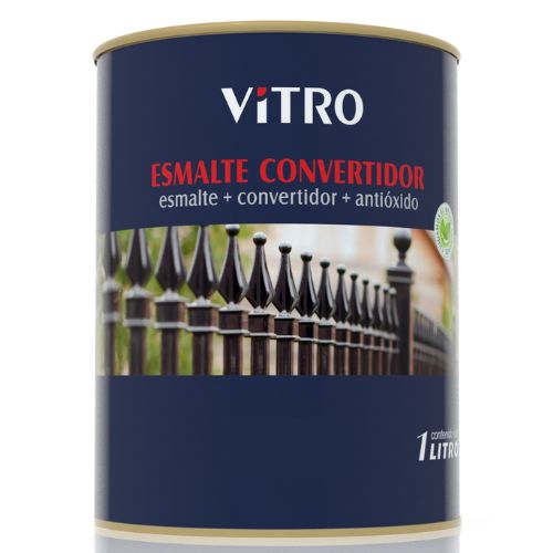 PINTURA ESMALTE CONVERTIDOR VITRO BR COLOR AZUL 1L