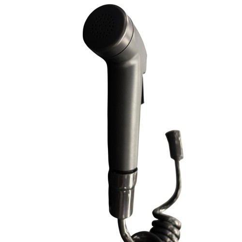 DUCHA HIGIENICA BIDET MANUAL MANGUERA ESPIRAL NEGRO