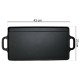 PLANCHA REVERSIBLE GRILLADA Y LISA HIERRO FUNDIDO P/ PARRILLA