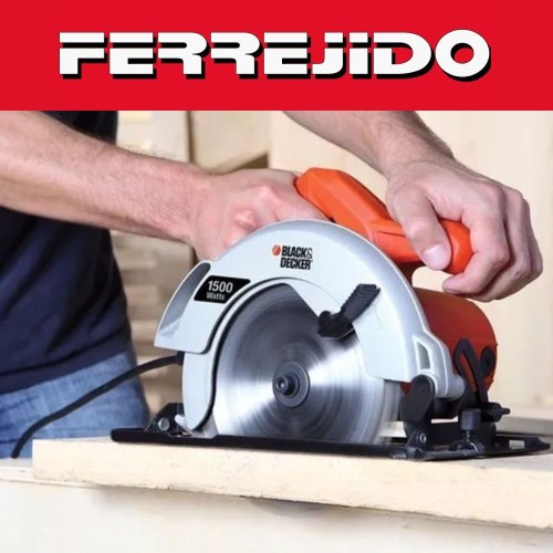 SIERRA CIRCULAR    185MM   1400W  BLACK&DECKER  C/GUIA    CS1004