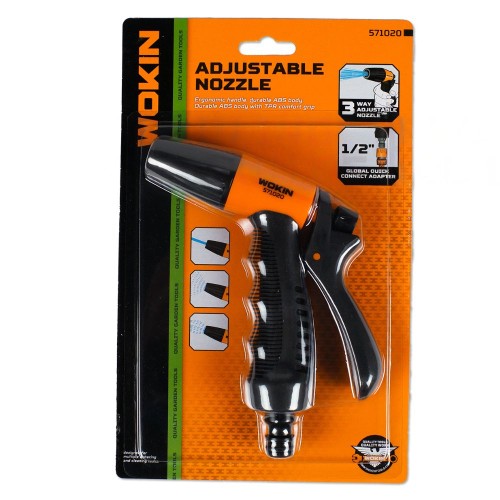 Pistola Riego Plastica Abs Wokin Cabeza Regulable c/ Funciones Ferrejido