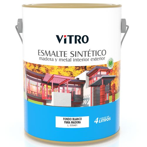FONDO BLANCO VITRO PARA MADERA 4L