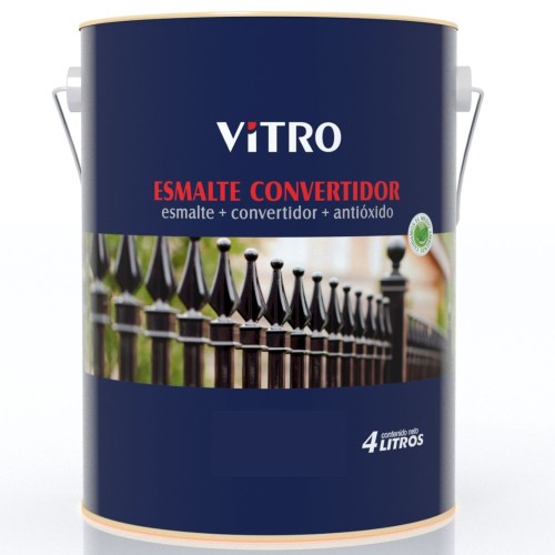 ESMALTE CONVERTIDOR VITRO BR FORJA GRIS OSCURO 4L