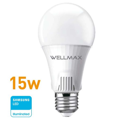 LAMPARA LED E27 15W WELLMAX SAMSUNG LUZ FRIA