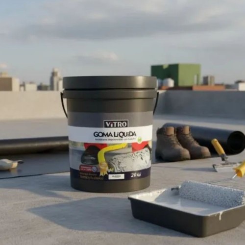 MEMBRANA GOMA LIQUIDA IMPERMEABILIZANTE BLANCO VITRO 4 KG