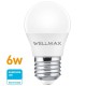 LAMPARA LED E27 06W WELLMAX SAMSUNG GOTA LUZ CALIDAD