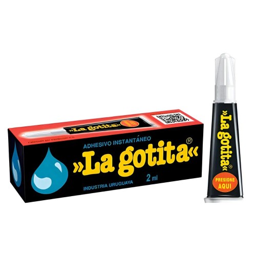 LA GOTITA 2ML ADHESIVO INSTANTANEO PEGAMENTO SUPER FUERTE