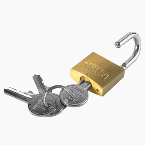 CANDADO DOBLE BRONCE KALLAY 30MM LLAVE FRESADA