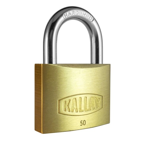 CANDADO DOBLE TRABA BRONCE8  KALLAY 50MM