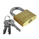 CANDADO DOBLE TRABA BRONCE8  KALLAY 50MM