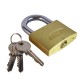 CANDADO DOBLE TRABA BRONCE8 KALLAY 60MM