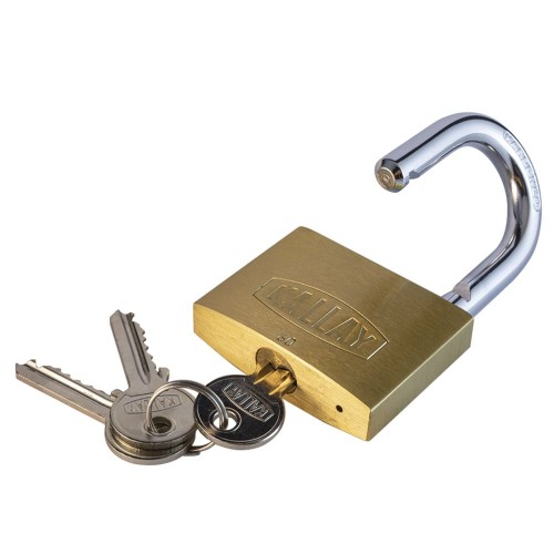 CANDADO DOBLE TRABA BRONCE8 KALLAY 60MM 