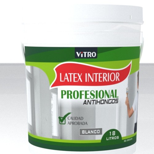 PINTURA LATEX PROFESIONAL VITRO BLANCO 18L