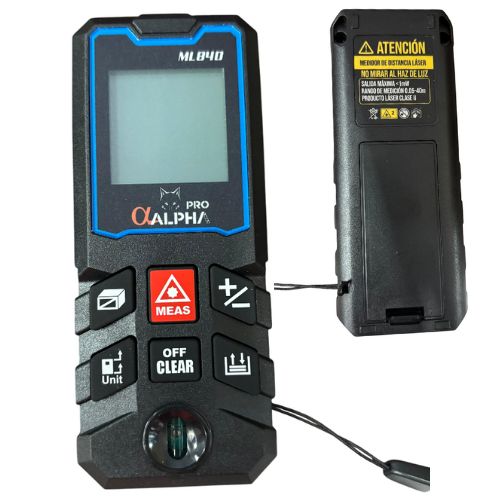 MEDIDOR LASER DISTANCIA ALPHA PRO 40M AREA Y VOLUMEN