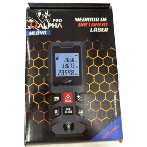 MEDIDOR LASER DISTANCIA ALPHA PRO 40M AREA Y VOLUMEN