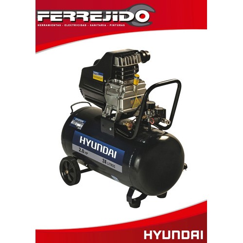 Moto Compresor 2hp 24l Hyundai Hyac24d
