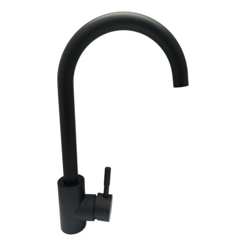 Monocomando Cocina Mesada Negro Rimontti