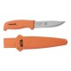 Cuchillo Bahco 1446 Con Funda Plástica Especial Caza Y Pesca Color Naranja Claro