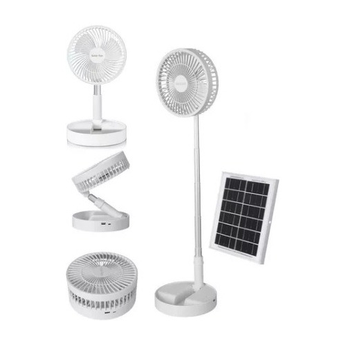 Ventilador Solar Portátil Usb Telescópico