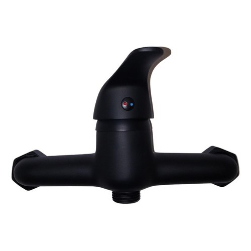 Monocomando Ducha Negro S/transf 15cm 5 Años Gar