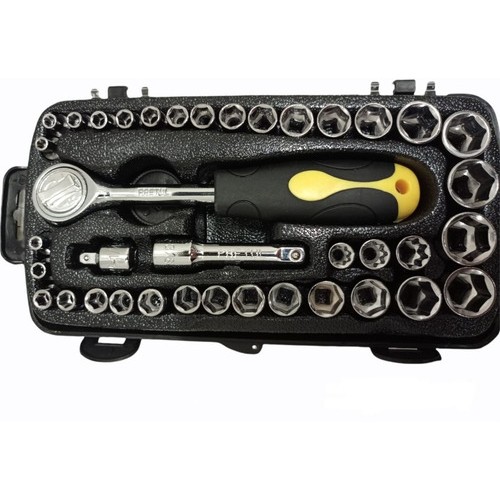 Juego De Dados 39 Piezas Pretul 1/2 Y 3/8