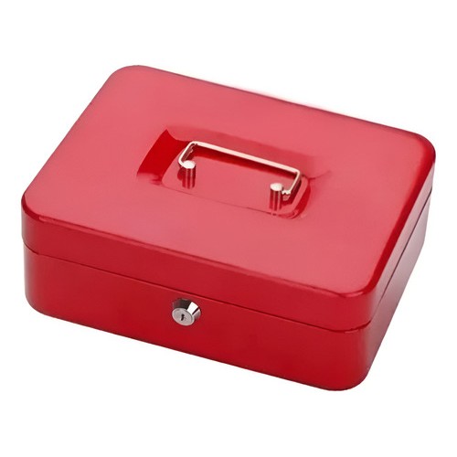 Caja Metálica De Seguridad Cofre 25 Cm