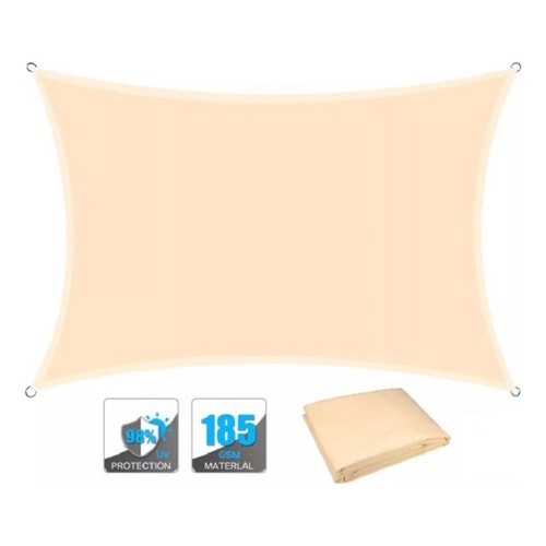 Toldo Vela Impermeable Rectangular 4x5- Ferrejido