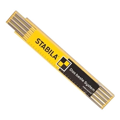 Metro Carpintero Plegable Madera Stabila 2 Metros Ferrejido