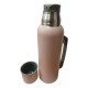 TERMO COMET 1 LITRO DE ACERO INOXIDABLE Y MANIJA ROSA