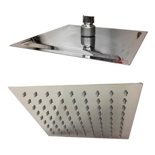 Roseta Acero Inox. Ducha Rimontti Cuadrada 20cm