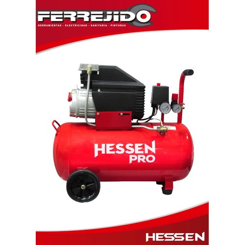 Moto Compresor 2hp 50l Hessen Pro 016-6710